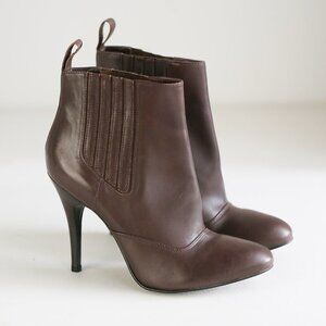 French Connection Dark Brown  Stiletto Booties